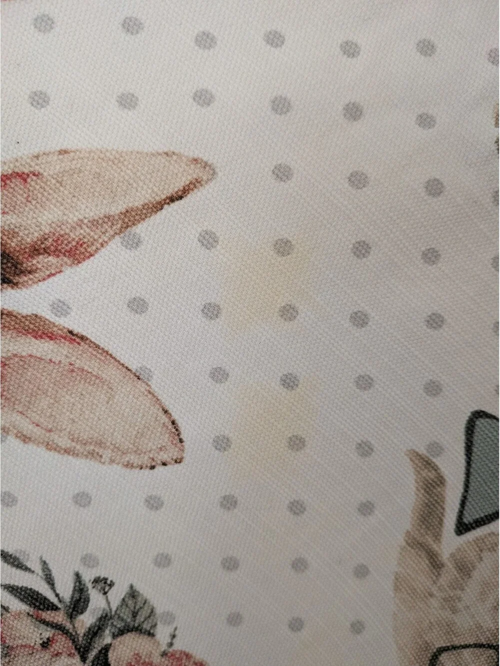 Hipster Rabbit Cotton Bowtie Top Hat Bunny Polka Dot 70
